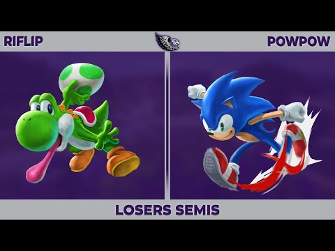 Riflip (Yoshi) vs PowPow (Sonic, Inkling) - Warhawk Rumble Returns Losers Semis