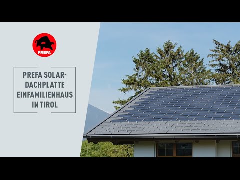 PREFA solar roof panel: First installation during roof renovation of a detached house in Tyrol