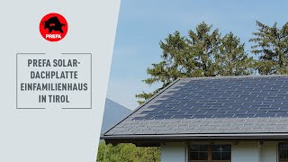 Prima instalare a panoului solar inovator PREFA pentru acoperis in Zirl, Austria