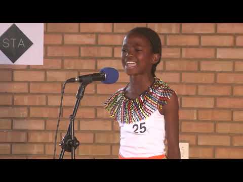 Young South African poet representing her roots