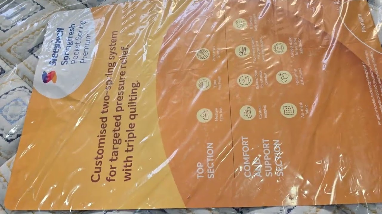 Review of Sleepwell springfresh Pocket spring premium mattress #sleepwell #mattress #springfresh