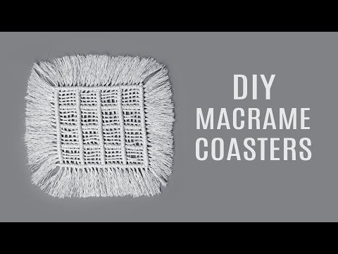 DIAMOND MESH MACRAME TABLECLOTH PATTERN TUTORIAL