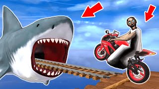 Granny vs Great White Shark vs Spider-Man - funny horror animation (collection 56 min.)