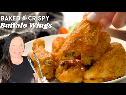 Crispy Buffalo Chicken Wings in the OVEN!