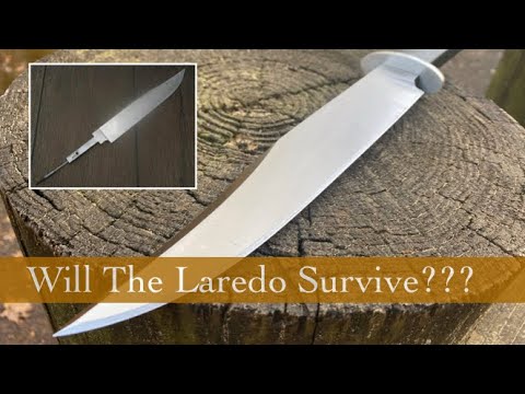 Cold Steel 3v Laredo Cable Tang/Handle Construction Test: Oak Chop