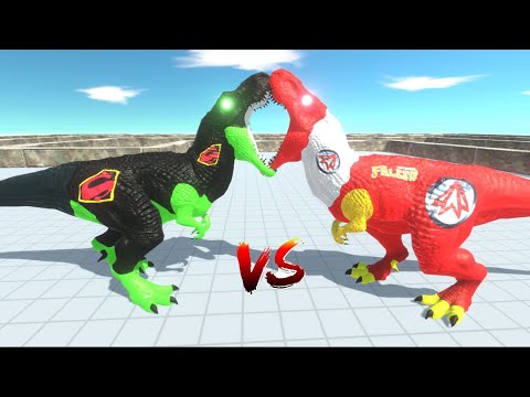 SUPERMAN T-REX VS GORO DEATH RUN NEW - Animal Revolt Battle Simulator