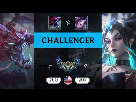 Challenger Match: Cho'Gath vs Syndra - NA server Patch 26.01