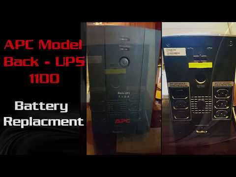 How to Replace battery UPS 1100 APC 2018 in Details   YouTube