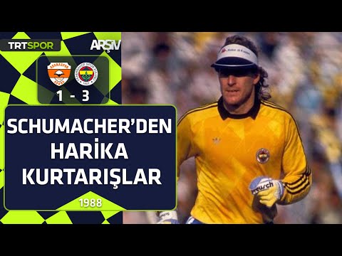 ÖZET | Adanaspor - Fenerbahçe: 1-3 (1988-89 sezonu) | Schumacher'den harika kurtarışlar