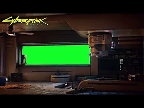 Cyberpunk 2077 - V's Apartment Green Screen Template