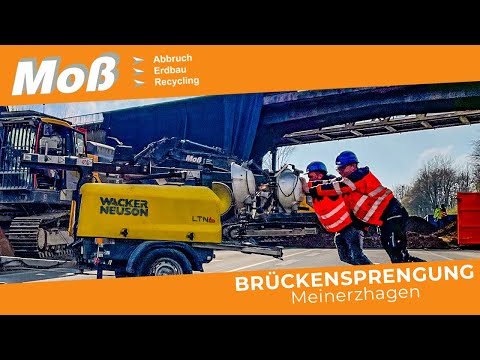 🧨Brückensprengung Meinerzhagen | Moß Abbruch-Erdbau-Recycling