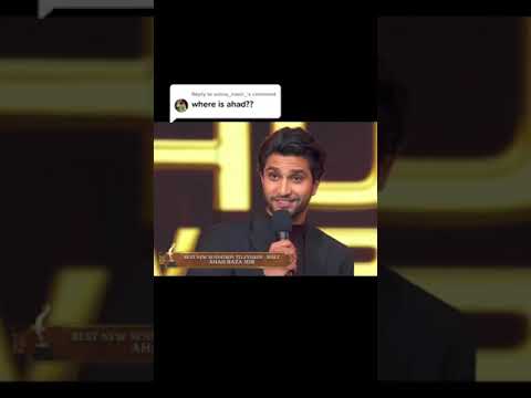 Sajal ali with Ahad raza mir at Lux hum awards 💗 #ceremony #viral