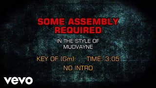 Mudvayne - Some Assembly Required (Karaoke)
