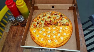 HALF N HALF PIZZA || AWESOMELY LOADED || LA MILANO PIZZERIA || INDIAN STREET FOOD