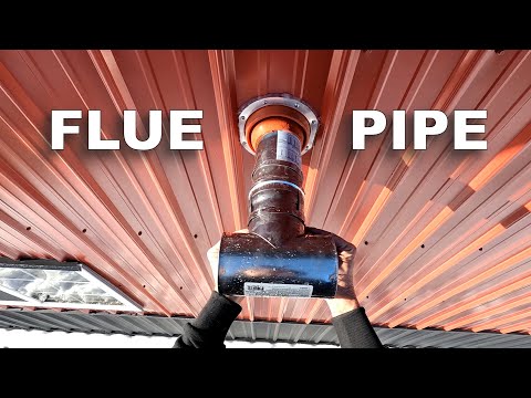 Garage Heater — Installing a Horizontal Flue Pipe and Inner Wall Thimble