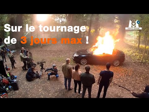 Une voiture en feu sur le tournage de 3 jours max !  // Extrait archives M6 Video Bank