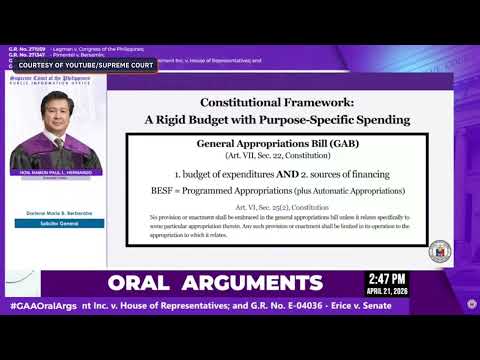 SC Justice Hernando: I hate unprogrammed appropriations