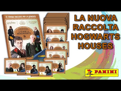 APRIAMO L'ALBUM E 2 BOX DI FIGURINE HOGWARTS HOUSES DI PANINI