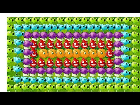 Every Plant MAX LEVEL - Mix Tiles POWER-UP! Plants vs Zombies 2 Ultimate Power NEW!