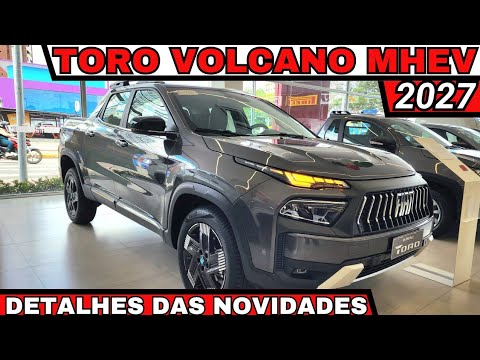 Nova Fiat Toro Volcano T270 MHEV 2027 chega Híbrida + completa e com preço promocional de R$169.990!