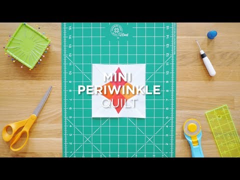 Mini Periwinkle Quilt Snips - Mini Quilting Tutorial