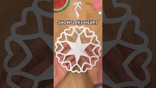 ♥️DIY SNOWFLAKE WITH HEARTS TUTORIAL | CHRISTMAS CRAFTS INCL ART