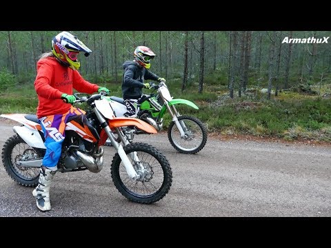 KTM SX250 vs Kawasaki KX250
