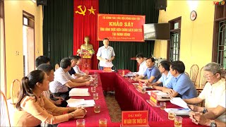 Tổ công tác của Hội đồng Dân tộc Khảo sát tình hình thực hiện chính sách dân tộc tại Thôn Khánh Ninh, xã Yên Sơn.
