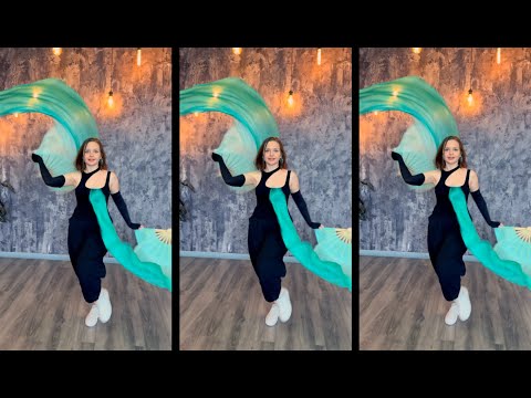 Awakening Silk Fans Choreo Teaser | Fan Veils Dance Tutorials