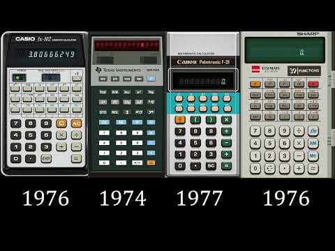 Casio vs Texas Instruments vs Canon vs Sharp scientific calculator comparison (1970s)