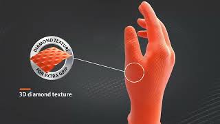 Nitrilové rukavice MERCATOR® Gogrip oranžové 50ks