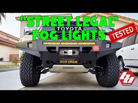 Baja Designs New SAE Street Legal Fog Lights Tested !!!