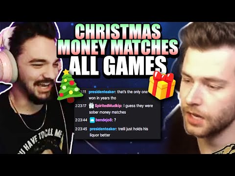 CHRISTMAS DRINKING MONEY MATCHES w/ Rexsi! - Smite