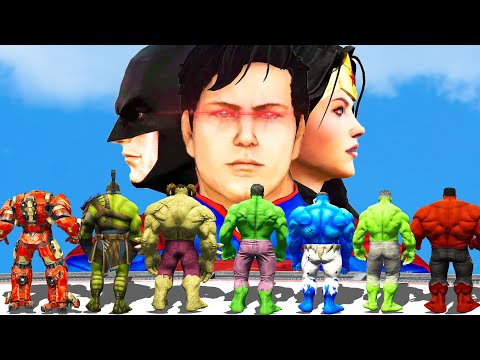 TEAM HULK VS JUSTICE LEAGUE & HULK LUCIFER & MR FIXIT | EPIC BATTLE
