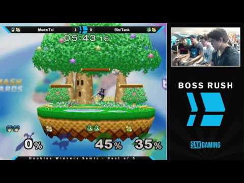 Boss Rush: Duck Doubles Winners Semis - Medz/Tai (Blue) vs Bin/Tank (Green)