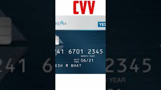 CVV Code On Debit Card? #shorts #youtube #mryttech