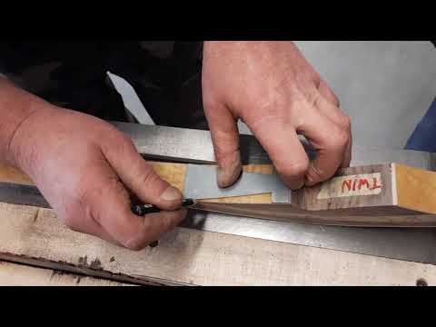 Herstellen einer beidseitigen Pfeilauflage: Twin beim traditionellen Bogenbau, Teil: 1 (von 3)