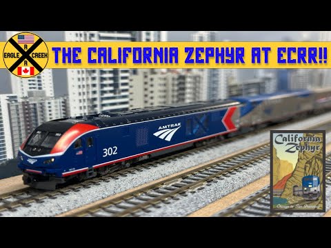 The Amtrak California Zephyr In N Scale At Eagle Creek RailRoad!!