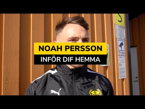 Noah Persson inför matchen mot Djurgårdens IF (4K)