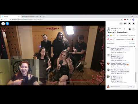 Scardust release party Noa Gruman and Patty Gurdy answer question about working with Floor Jansen