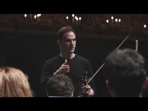 Backstage with Stefan Milenkovich at Teatro Ponchielli in Cremona, Italy.