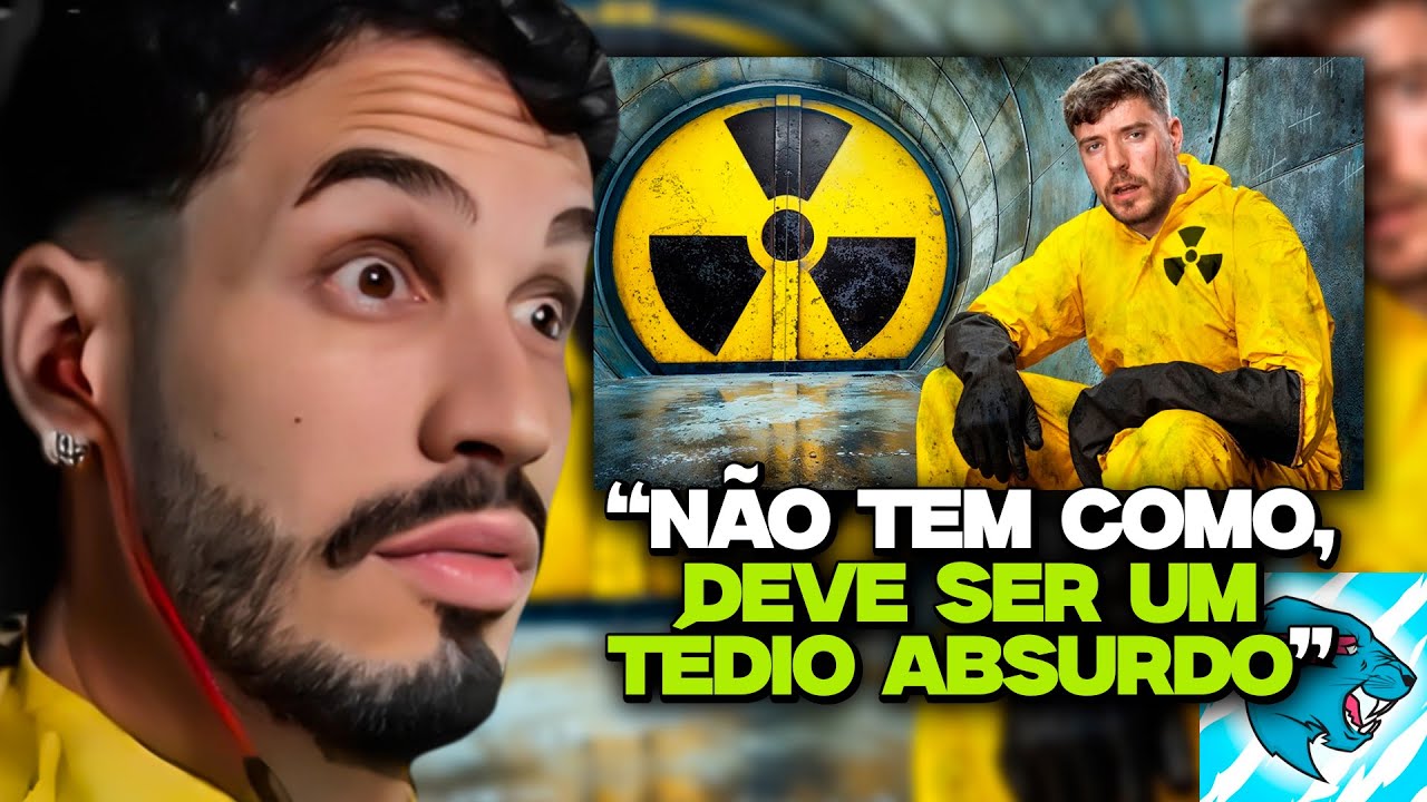 SOBREVIVA 100 DIAS NUM BUNKER NUCLEAR E GANHE $500,000! - MR BEAST | REACT DO STAG ft. Ludgero