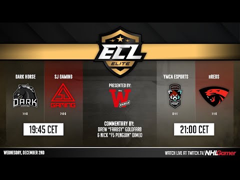 Dark Horse vs SJ Gaming & YMCA Esports vs hREDS - ECL 11 (Elite) | NHL 21 EASHL 6s