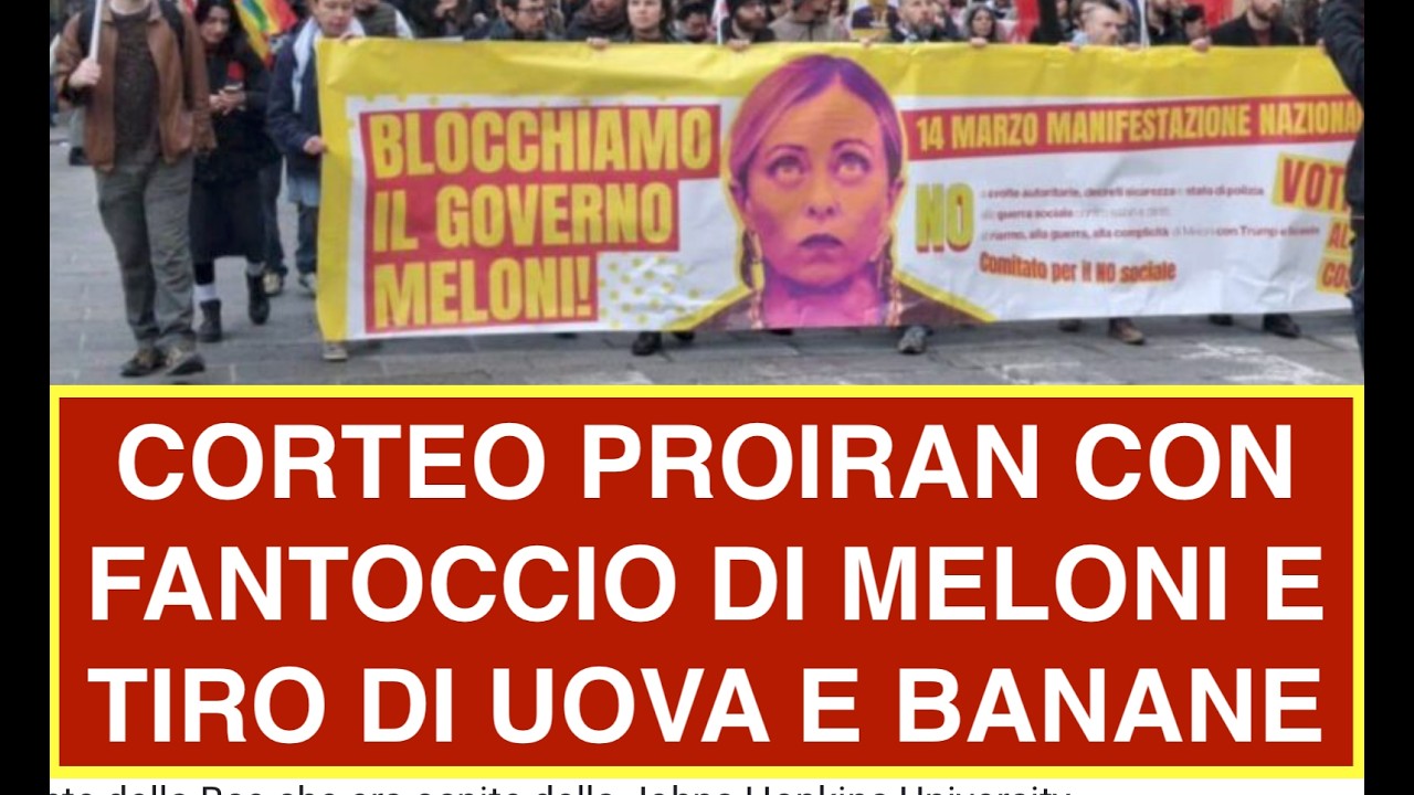 CORTEO PROIRAN CON FANTOCCIO DI MELONI E TIRO DI UOVA EBUCCE DI BANANA