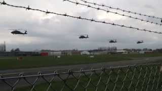 preview picture of video 'Departure Blackhawks @ Wevelgem Airport'