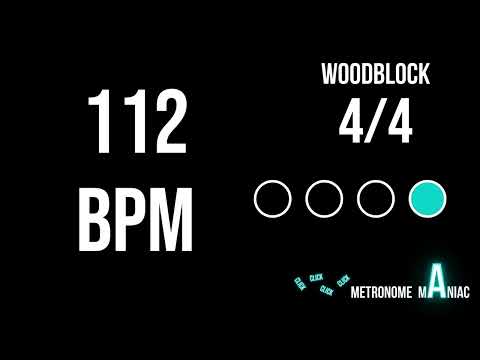 Metronome 112 BPM 4/4 - Woodblock