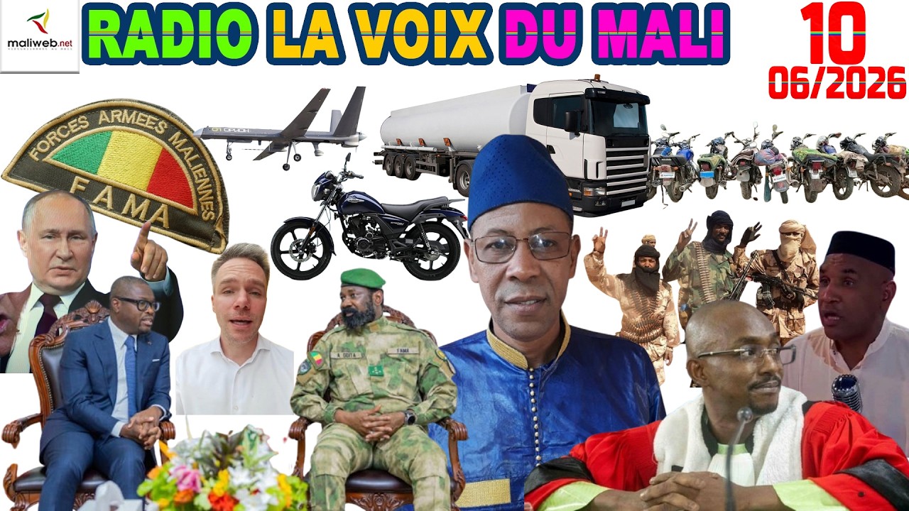 La Revue de Presse de la RADIO LA VOIX DU MALI du 10 Juin 2026