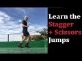 Jump Rope Boxers Footwork: Combine Stagger Jumps + Scissor Jumps
