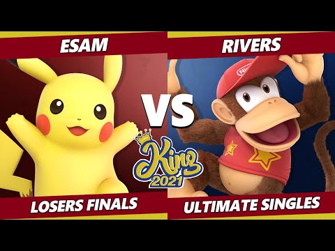 King 2021 Losers Finals - ESAM (Pikachu) Vs. Rivers (Diddy Kong) SSBU Smash Ultimate
