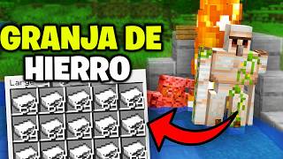Como HACER una GRANJA de HIERRO en MINECRAFT 26.1【BEDROCK】